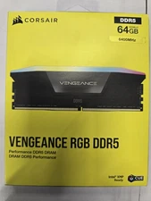 Corsair Vengeance RGB DDR5 64GB (2×32GB) 6400MHz – CMH64GX5M2Y6400C32 Brand New