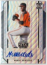 2021 Leaf Metal Draft Silver Wave Auto Manuel Mercedes #BA-MM7 Giants RC