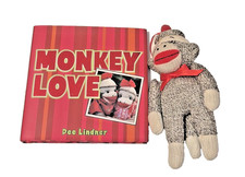 Monkey Love Book and Plush Sock Monkey Ornament Doll Cute Gift Vintage 2005 LOOK