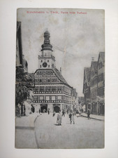 Feldpost Postkarte Kirchheim unter Teck Partie beim Rathaus 1916 WK 1