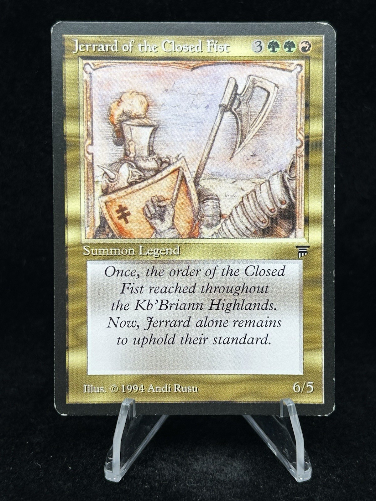 JERRARD OF THE CLOSED FIST Legends 1994 Magic The Gathering MTG TCG Uncommon