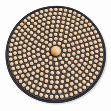 Foot Massage Mat Portable Wood Foot Acupressure Mat Compact for Office