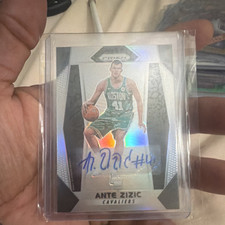 2017-18 Panini Prizm Ante Zizic #54 Rookie Hard Signed Auto Cavaliers NBA