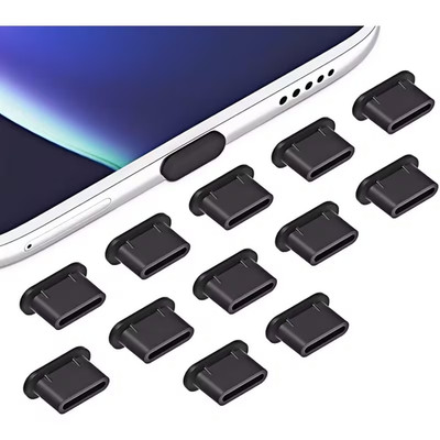  ️ 12-Pack USB-C Dust Plugs   Keep Your Charging Port Clean & Protected