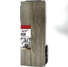 6 X 15.75 in Laminated Wood Shelf for Home Storage and Display, Rustic Gray Wall