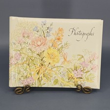 Vtg 1980s Hallmark Photo Album 5x7 Floral Spiral Bound