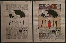 JLA #42 Original Comic Art Color Guide Superman Wonder Woman Green Lantern DC