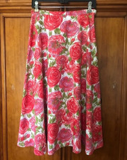 Vintage Laura Ashley Floral Cotton Skirt  Marked US 6  4 EXCELLENT 