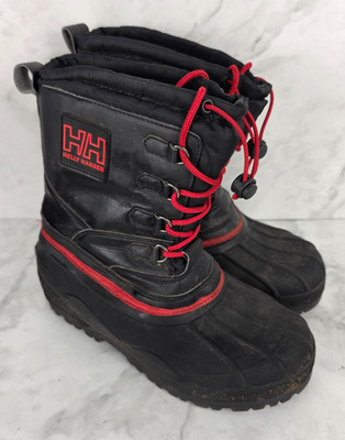 Helly Hansen Winterstiefel Damen UK 5 EUR 38 schwarz rot gefüttert Schnee wasserdicht