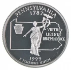 1999-S Washington State Quarter 90% Silver Proof Pennsylvania *5564