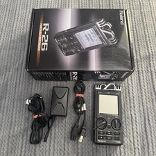 Roland R-26 6-Channel Digital Field Audio Recorder With Box And Cable Tested