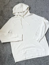 Goodfellow & Co Hoodie Mens L Cream French Terry Cotton Solid