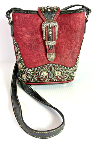 P & G Western Crossbody Purse With Rhinestones - Picture 3 of 16