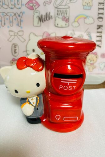 Hello Kitty Piggy Bank Japan Post Office Postbox Retro 1976 Pottery - Picture 4 of 9