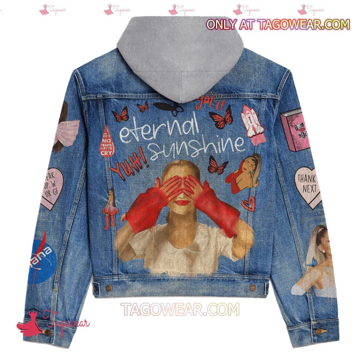 Ariana Got It Eternal Sunshine Hooded Denim Jacket
