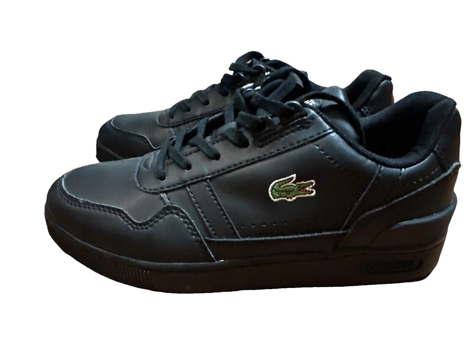 Sapatos casuais masculinos pretos Lacoste