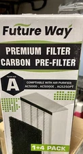 Future Way 1 + 4 Pack Size A Air Purifier AC5000 AC5000E Filters & Pre-Filters