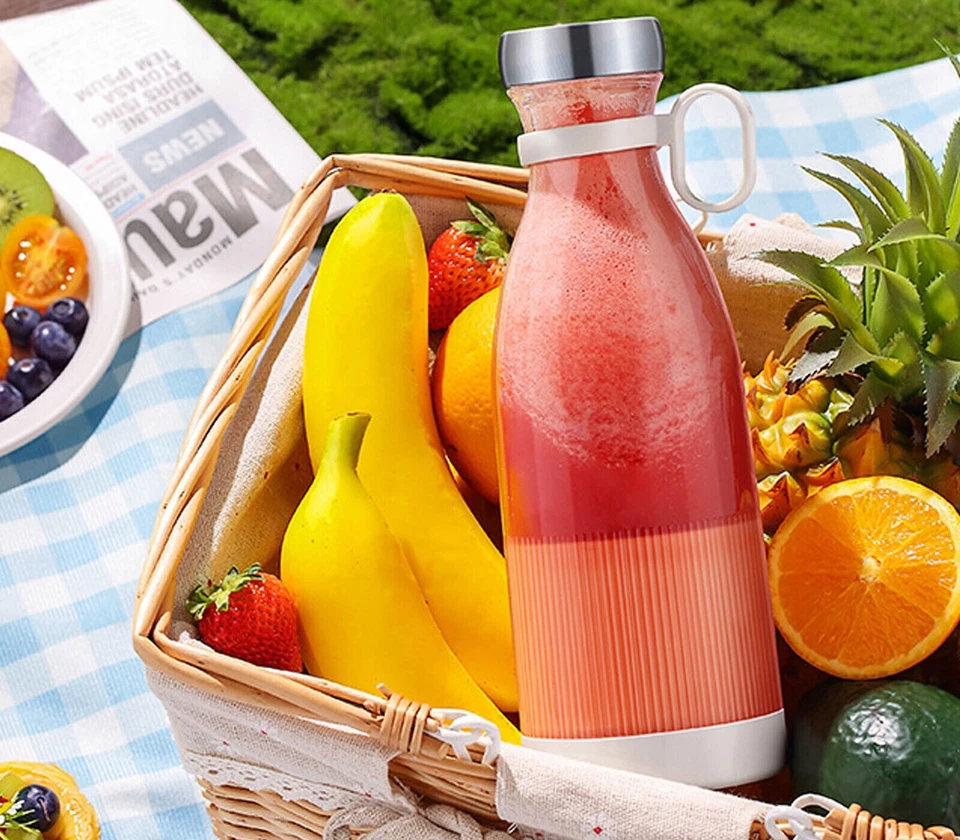 Mini frullatore portatile da viaggio succo di frutta coppa mixer frullati - Immagine 4 di 4