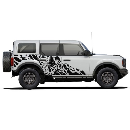 Wild horse side graphics stickers decals compatible with Ford Bronco - Picture 14 of 15