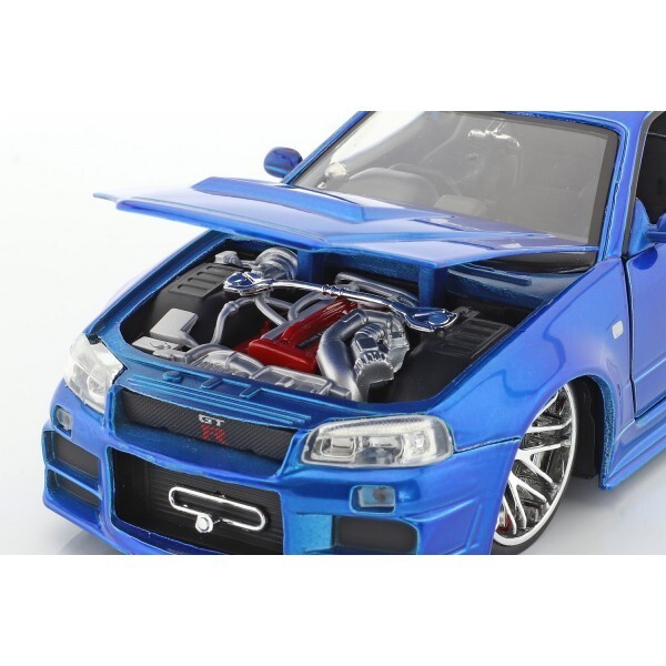 ミニカー Jada Fast & Furious Nissan Skyline GT-R Jada 1:24 Fast & Furious Brian's Nissan Skyline GT-R BRN34