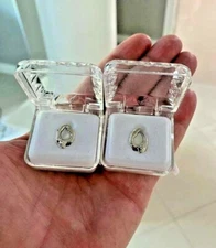 Silver Mouth Teeth Grillz Caps Single Open Face Iced Vampire Fang Fangs Set