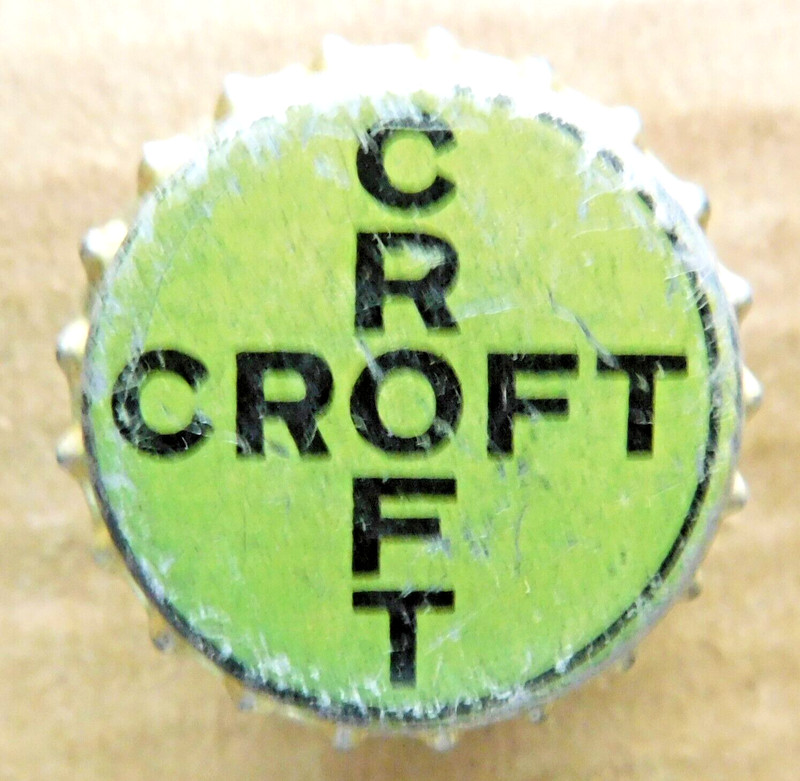 CROFT unused cork beer bottle cap 1934-51 Boston MA