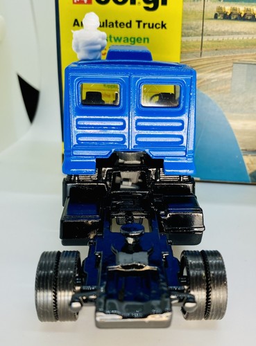 1979 Corgi FORD ARTICULATED TRUCK Michelin Man MINT IN BOX 1109 Tilt Cab Detach! - Picture 4 of 9