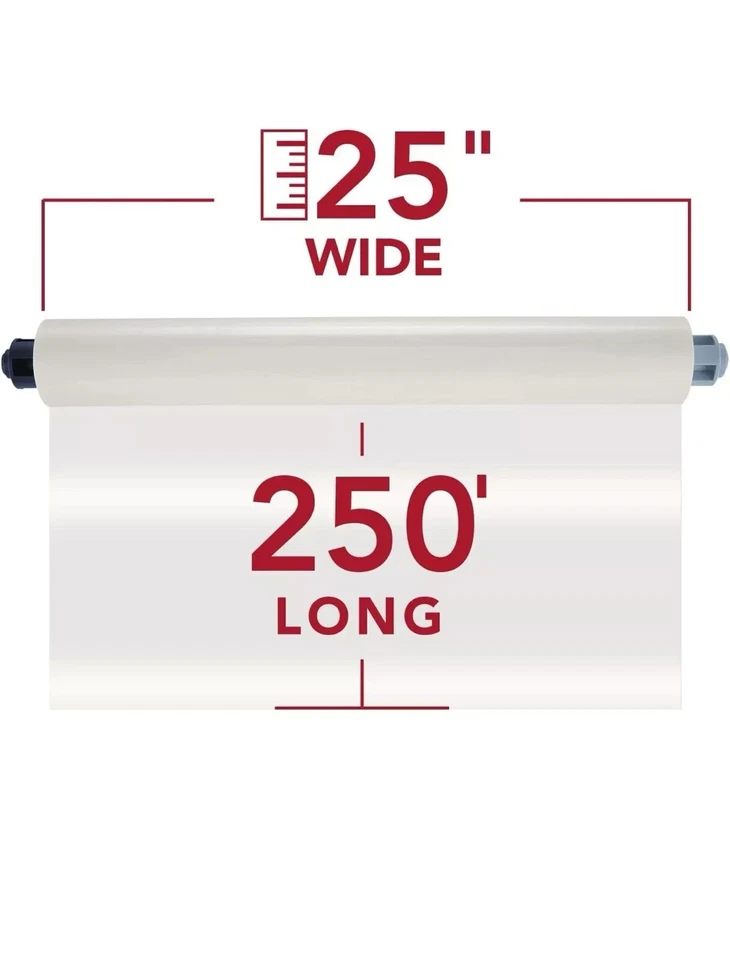 GBC HeatSeal EZload Laminating Roll Film 3 mil 1" Core 25" x 250 ft. 2/Box - Image 2 of 4