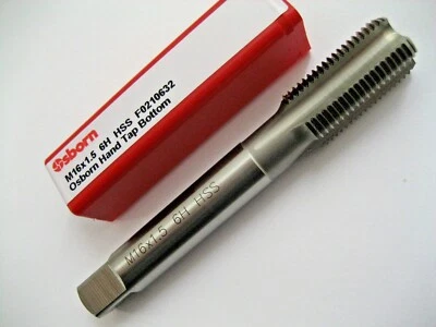 EUROPA TOOL / OSBORN M16 x 1.5 METRIC FINE HAND TAP BOTTOM PLUG HSS EUROPA TOOL OSBORN F0210632 P116