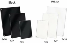 Isaac Jacobs Wood Magnetic Acrylic Picture Frame with Easel