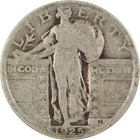 1925 Standing Liberty Quarter Circulated Silver 25c Coin Collectible