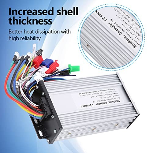 Tbest Brushless Motor Controller,12Tube Dual Mode Rectangula 48V 60V 64V 72V