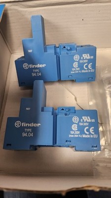 Finder Type 94.74 Relay Base Socket - Lot Of 2pcs