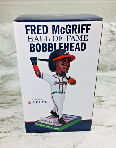 FRED MCGRIFF (HALL OF FAME) BOBBLEHEAD (ATLANTA BRAVES) CRIME DOG 2023 DELTA!!