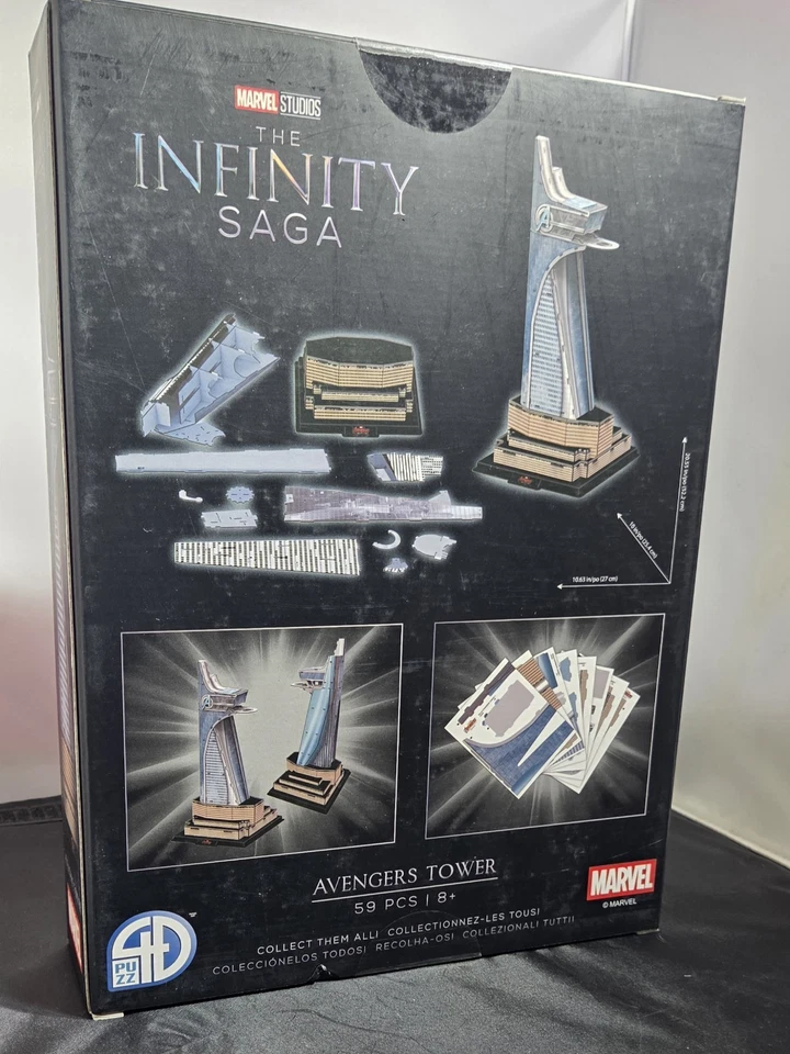 4D сборка, Marvel Studios Avengers башня 3D головоломка бумаги модель набор - Изображение 4 из 4