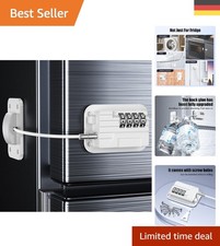 Praktisches Kühlschrank Schloss - Kindersicherung, keine Werkzeuge nötig, Weiß