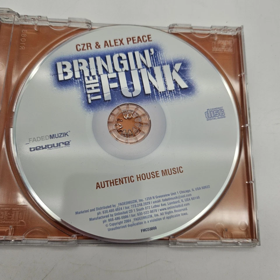 CZR & Alex Peace CD Bringin' The Funk Authentic House Music Chicago DJ Mix 2002 - Image 3 of 4