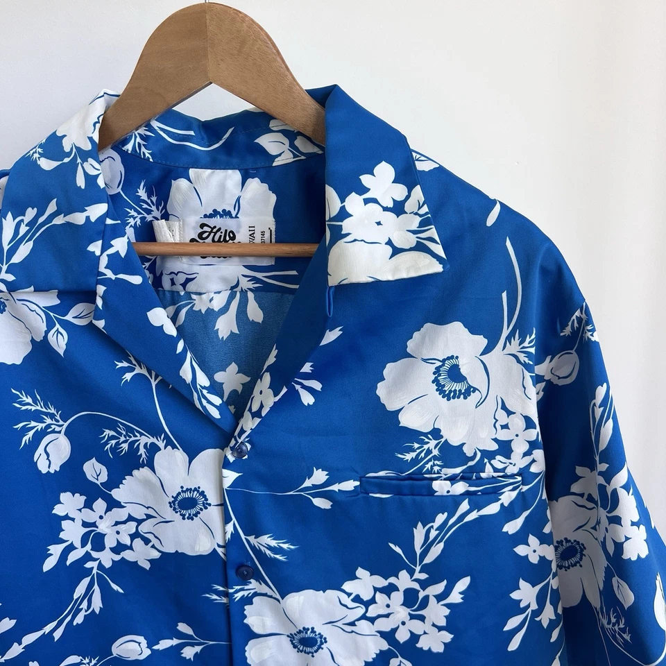 Hilo Hatties Vintage The Hawaiian Original Button Down Shirt Mens XL Blue Hawaii - Image 2 of 4
