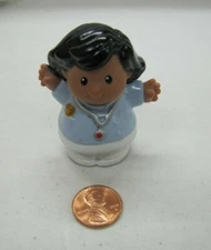 Fisher Price Little People Hispanic Woman Veterinarian 1997 Trip To Vet Set Pet