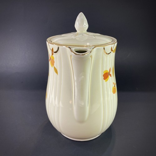 Teapot Retro Halls Superior Quality Kitchenware Vintage Autumn Leaf Coffee Tea - Picture 5 of 16