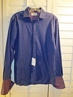 Ted Baker Endurance Dress Shirt, Size 15, Stripe, 100% Cotton, Ted Baker Endurance Dress Shirt, Size 15, Stripe, 100% Cotton,