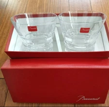 Baccarat Tumbler Vega Crystal Rock Glass pair 200cc Set of 2 with Box