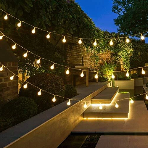 Globe String Lights Plug in 10m 100 LED Warm White Christmas Lights Main Powered