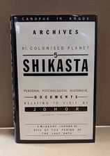 SIGNED DORIS LESSING Shikasta 1979 1st Ed HC/DJ free S/H Canopus in Argos