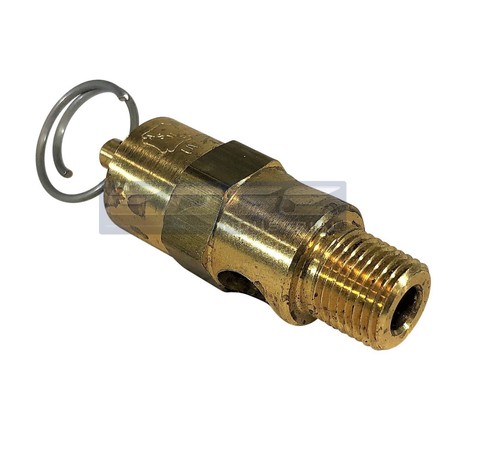 135 PSI BRASS SAFETY PRESSURE RELIEF POP OFF VALVE, AIR TANK, COMPRESSOR, 1/8" - Picture 2 of 6