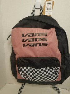 blush checkered vans