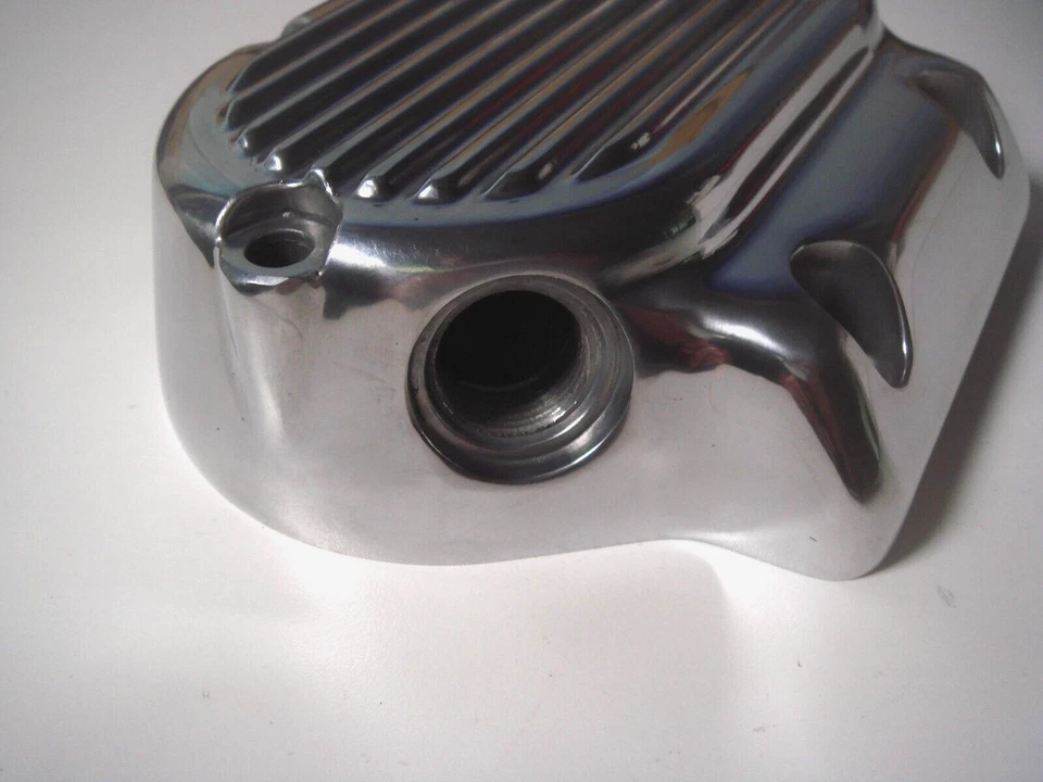 Harley FXR Polished Transmission Side Cover Super Glide 87-94 V-Twin 17-9965 Y1 - Image 3 of 4