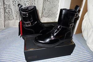 Balmain x H\u0026M Patent Leather Boots size 