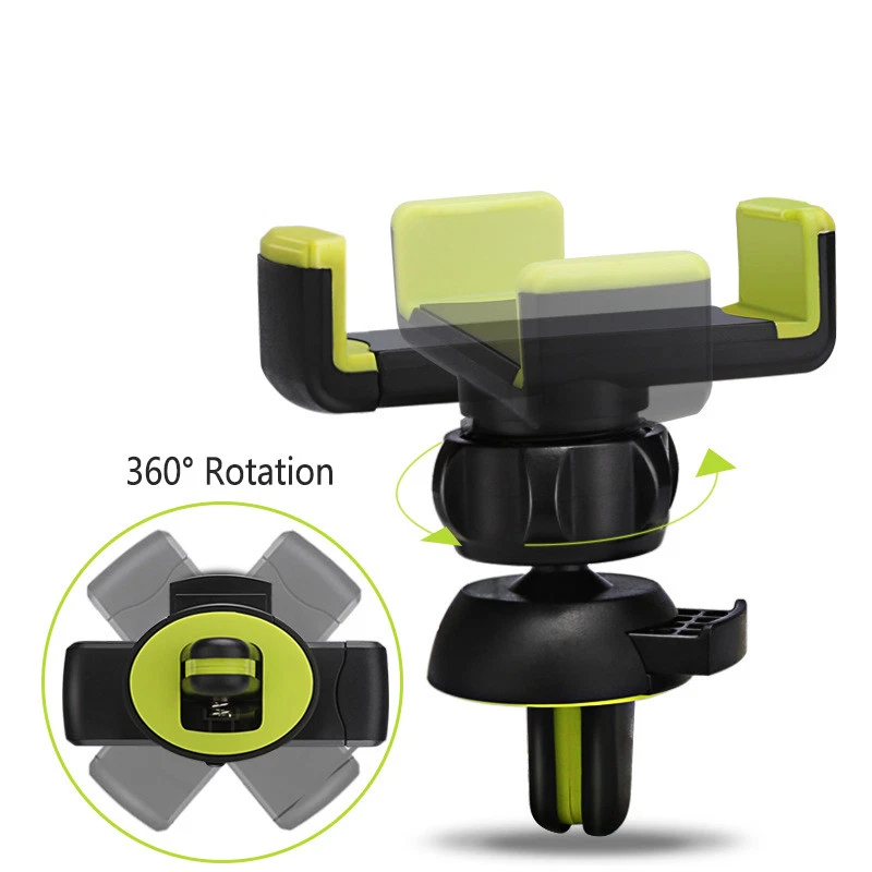360° Rotating Car Air Vent Mount Cradle Holder Universal For iPhone Cell Phone - Image 4 of 4
