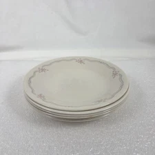 Set Of 6 Vintage 90s Corelle by Corning English Breakfast Snack Plates 6.75" USA